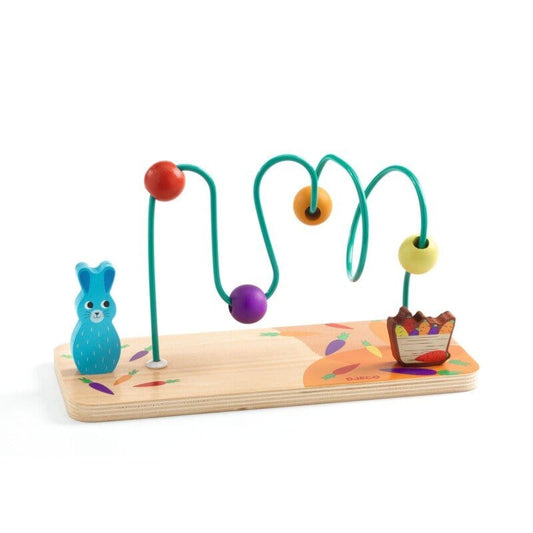 DJECO Puzzles y encajes Juego de destreza de madera RollCarott - Djeco DJ06370