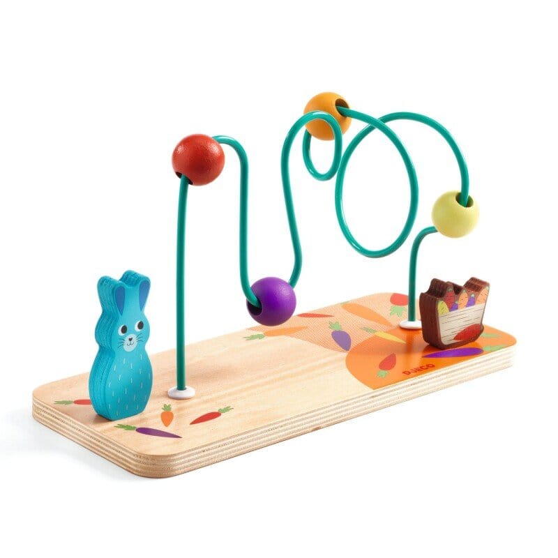 DJECO Puzzles y encajes Juego de destreza de madera RollCarott - Djeco DJ06370