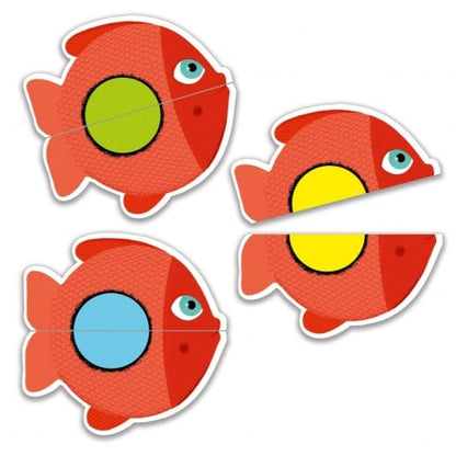 Djeco Puzzles y encajes Pequeño Puzzle peces DJ05060