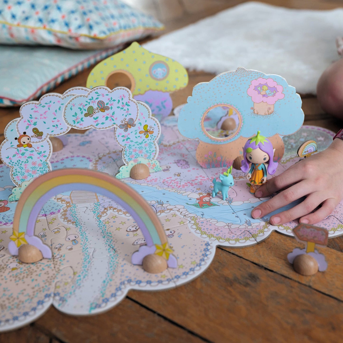 Djeco Puzzles y encajes Puzzle 3D Lirio y polo Puzzl'Up Tinyly - Djeco DJ06938