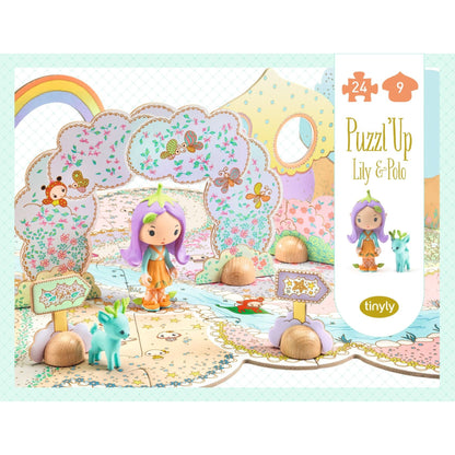 Djeco Puzzles y encajes Puzzle 3D Lirio y polo Puzzl'Up Tinyly - Djeco DJ06938