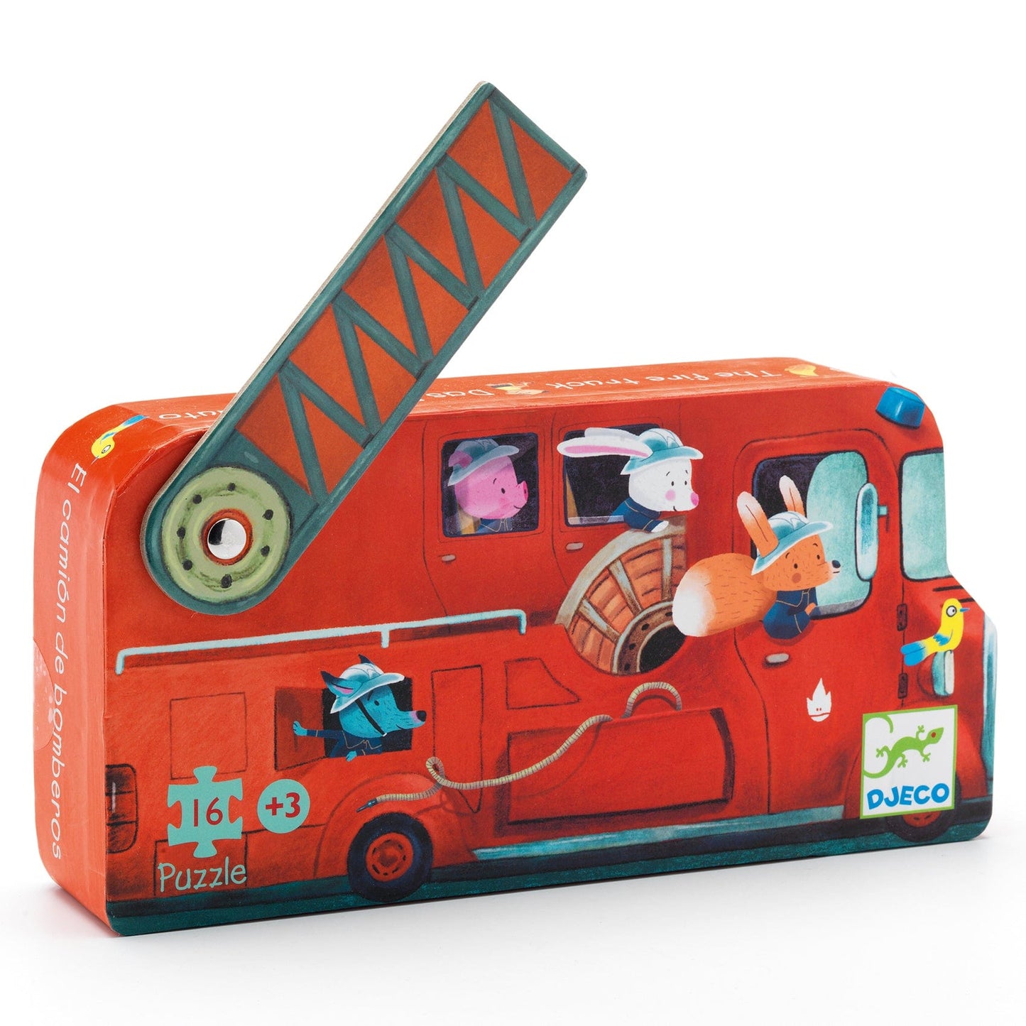 Djeco Puzzles y encajes Puzzle Bombero 16 piezas DJ07269