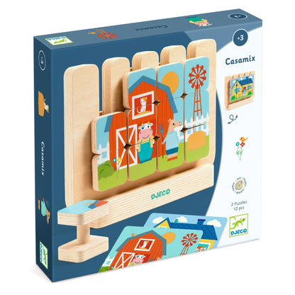 Djeco Puzzles y encajes Puzzle Casa Mix - Djeco DJ01618