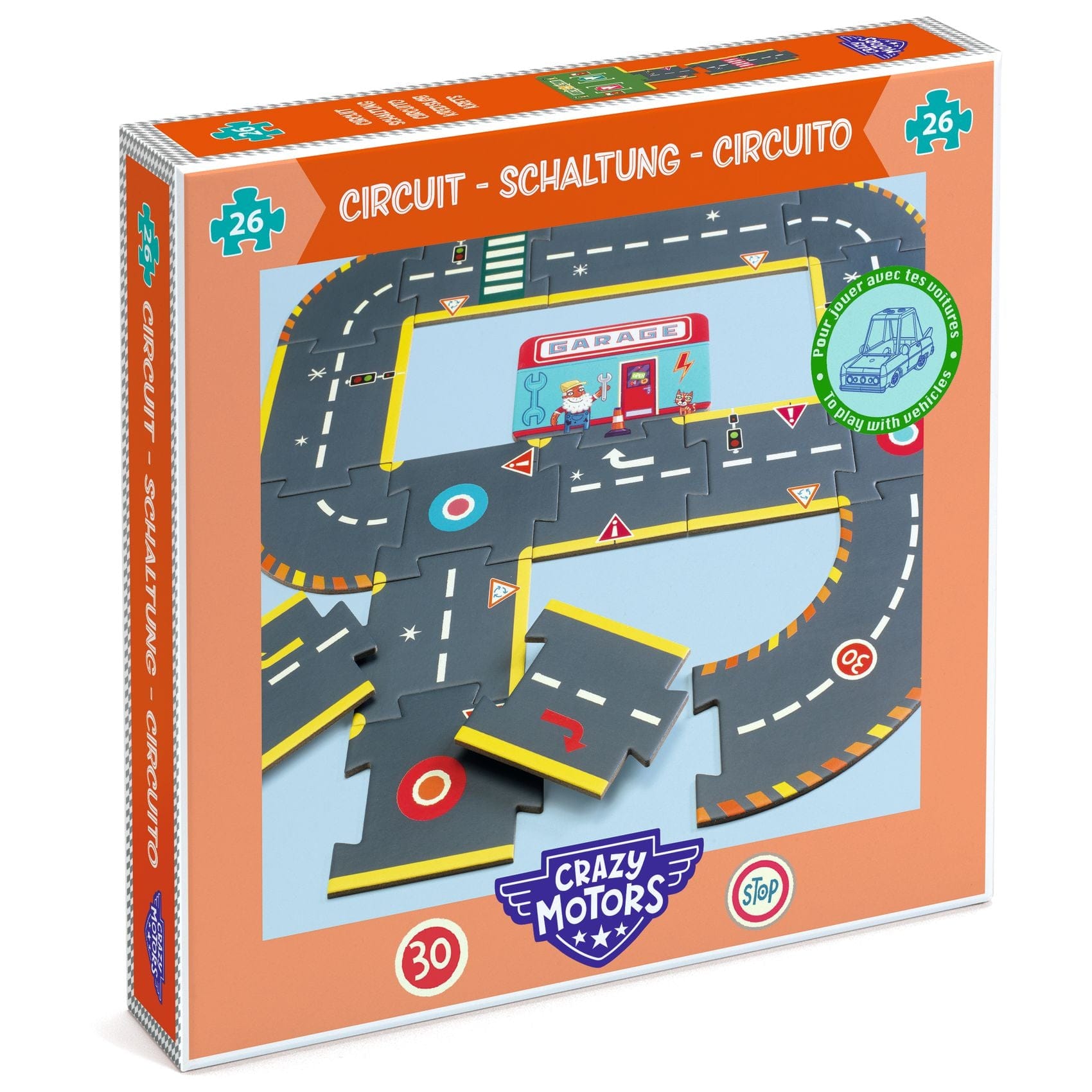 Djeco Puzzles y encajes Puzzle Circuito de la ciudad - Djeco DJ05498