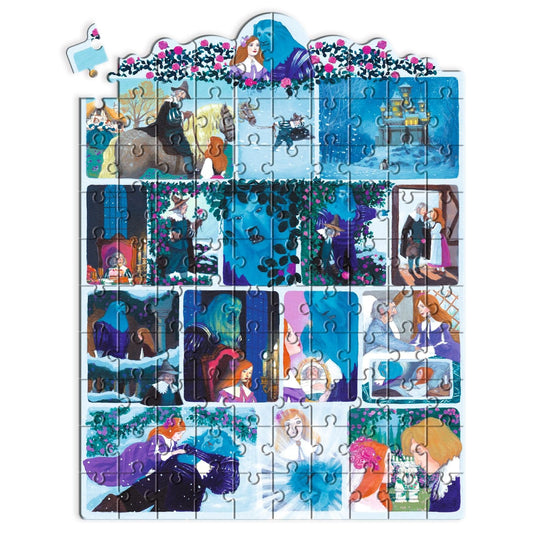 DJECO Puzzles y encajes Puzzle de Historia La Bella y la Bestia 100 piezas - Djeco DJ07055