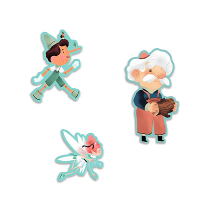 DJECO Puzzles y encajes Puzzle de Historia Pinocho 54 piezas - Djeco DJ07052