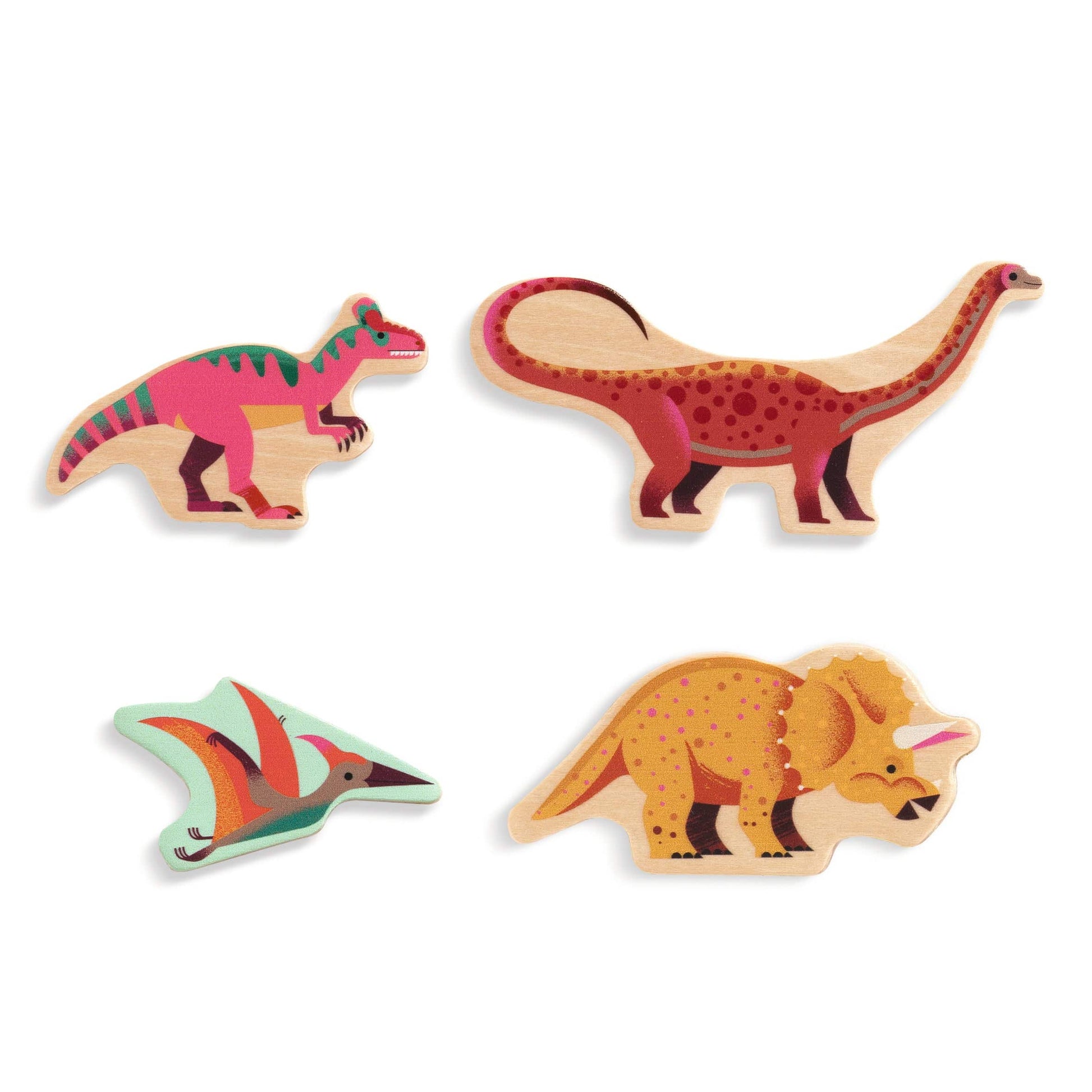 DJECO Puzzles y encajes Puzzle de madera Dino 22 piezas - Djeco DJ01832