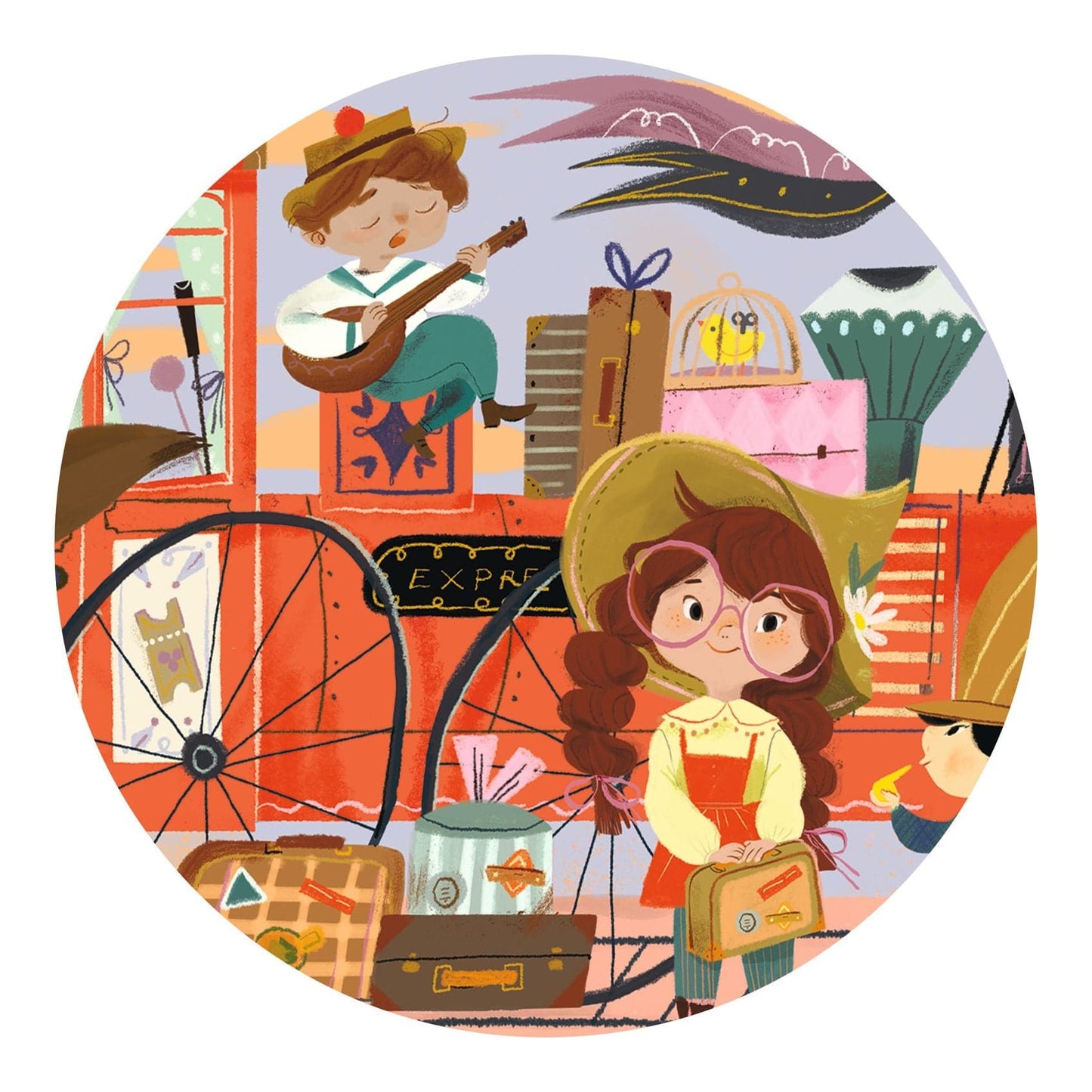 Djeco Puzzles y encajes Puzzle El viaje de Mia 36 piezas - Djeco DJ07305