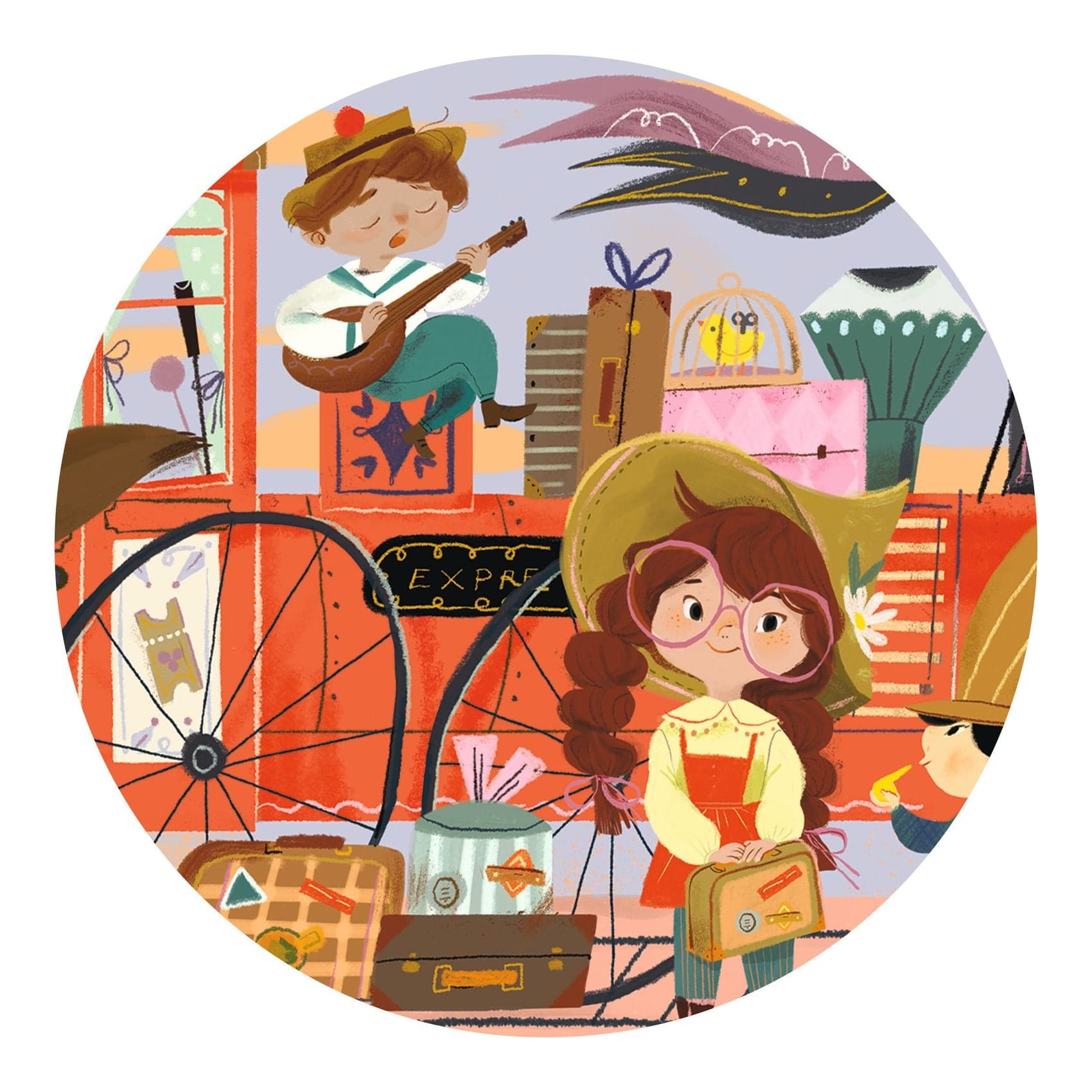 Djeco Puzzles y encajes Puzzle El viaje de Mia 36 piezas - Djeco DJ07305