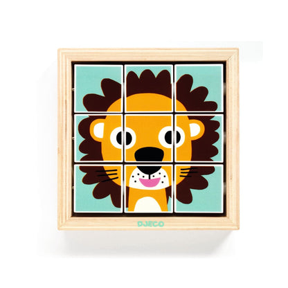 DJECO Puzzles y encajes Puzzle Madera Tournanimo DJ01953