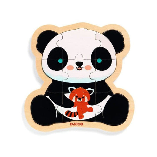 DJECO Puzzles y encajes Puzzle Panda DJ01821