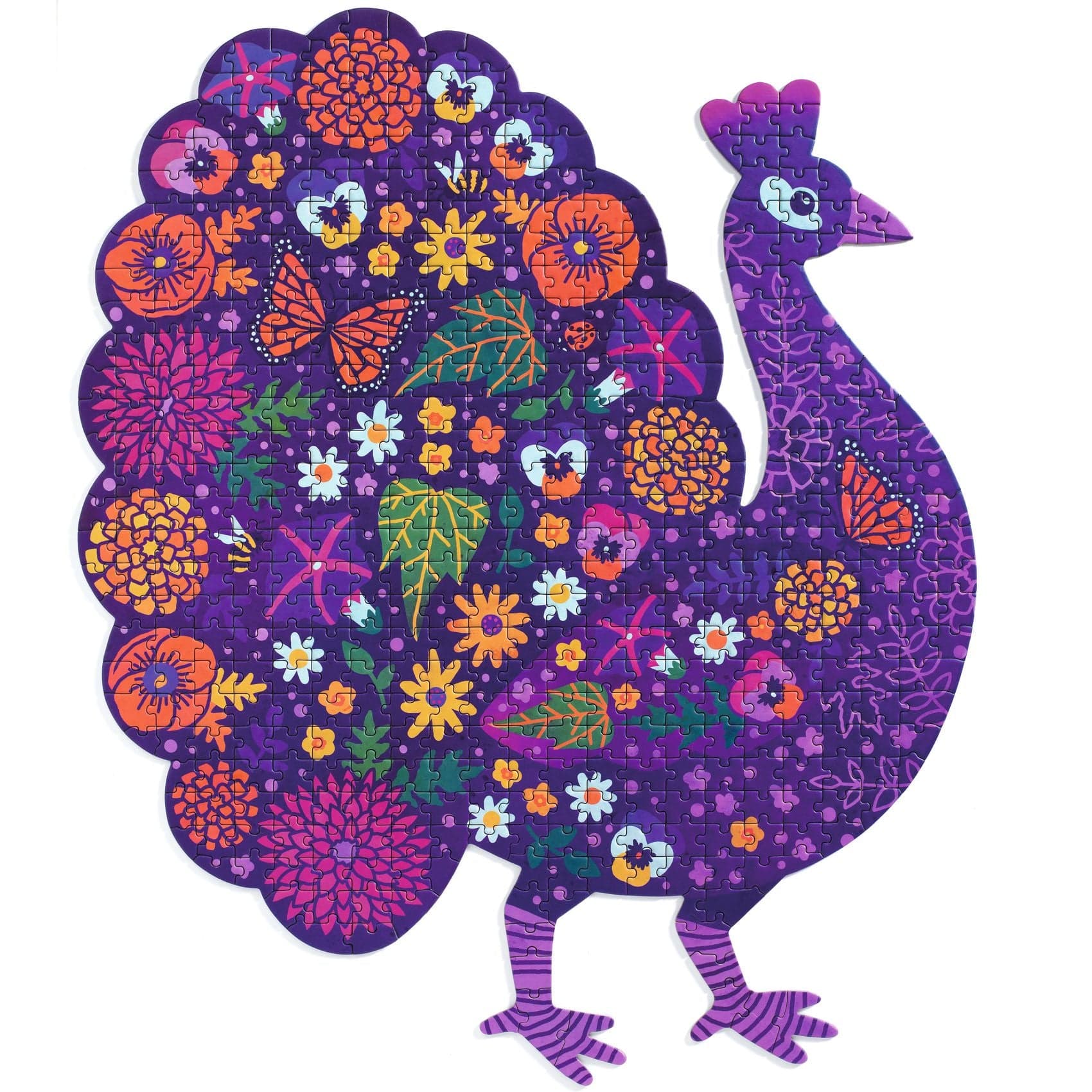 DJECO Puzzles y encajes Puzzle Pavo Real 500 piezas DJ07669