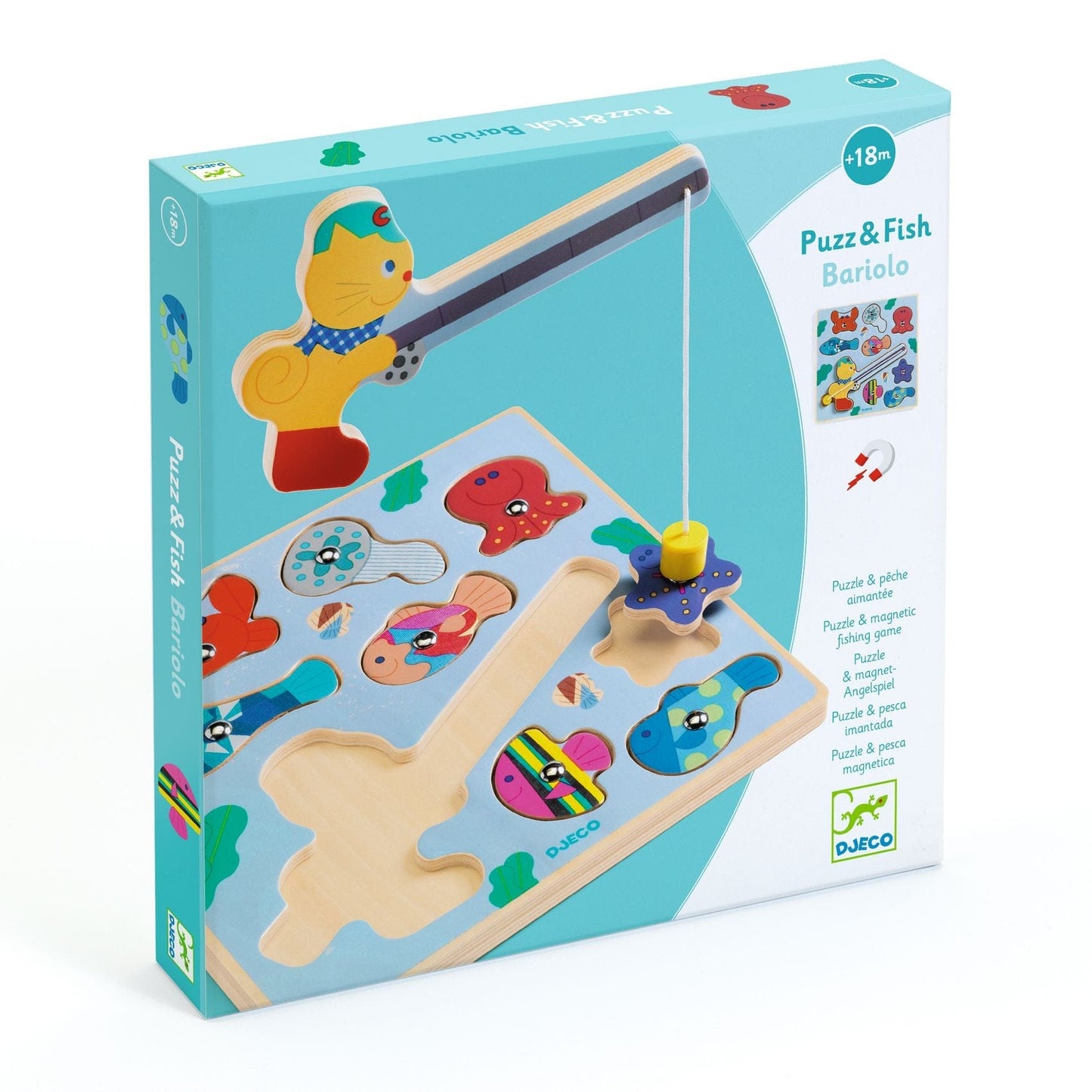Djeco Puzzles y encajes Puzzle Puzz & Fish Bariolo - Djeco DJ01082