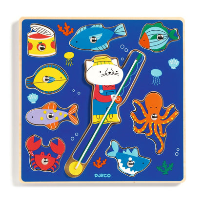 Djeco Puzzles y encajes Puzzle Puzz & Fish Colores - Djeco DJ01080