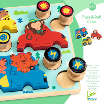 Djeco Puzzles y encajes Puzzle Puzz & roll Colores - Djeco DJ01079