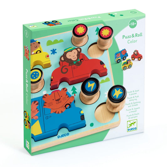 Djeco Puzzles y encajes Puzzle Puzz & roll Colores - Djeco DJ01079