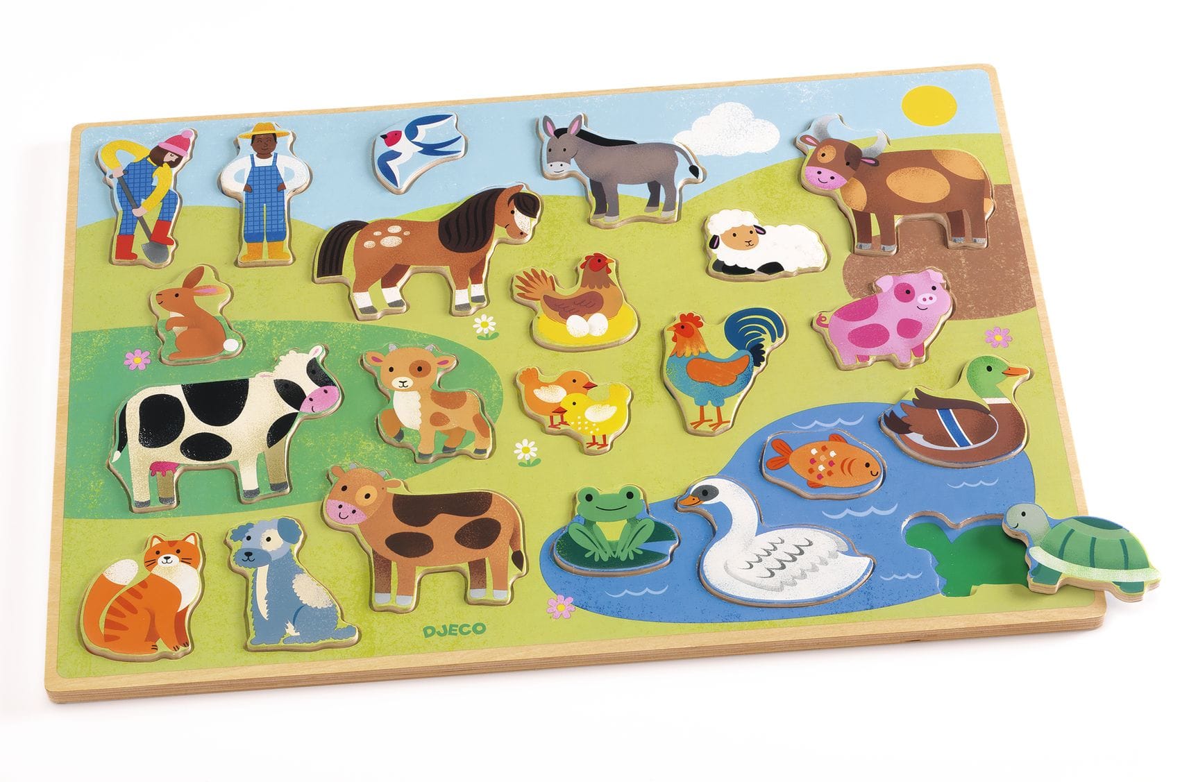 Djeco Puzzles y encajes Puzzle Puzzlo Campo - Djeco DJ01835