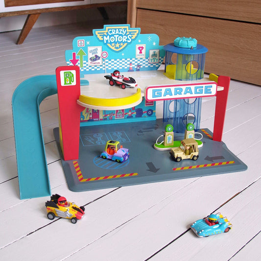 DJECO Transportes Pista garage crazy motors DJ05495