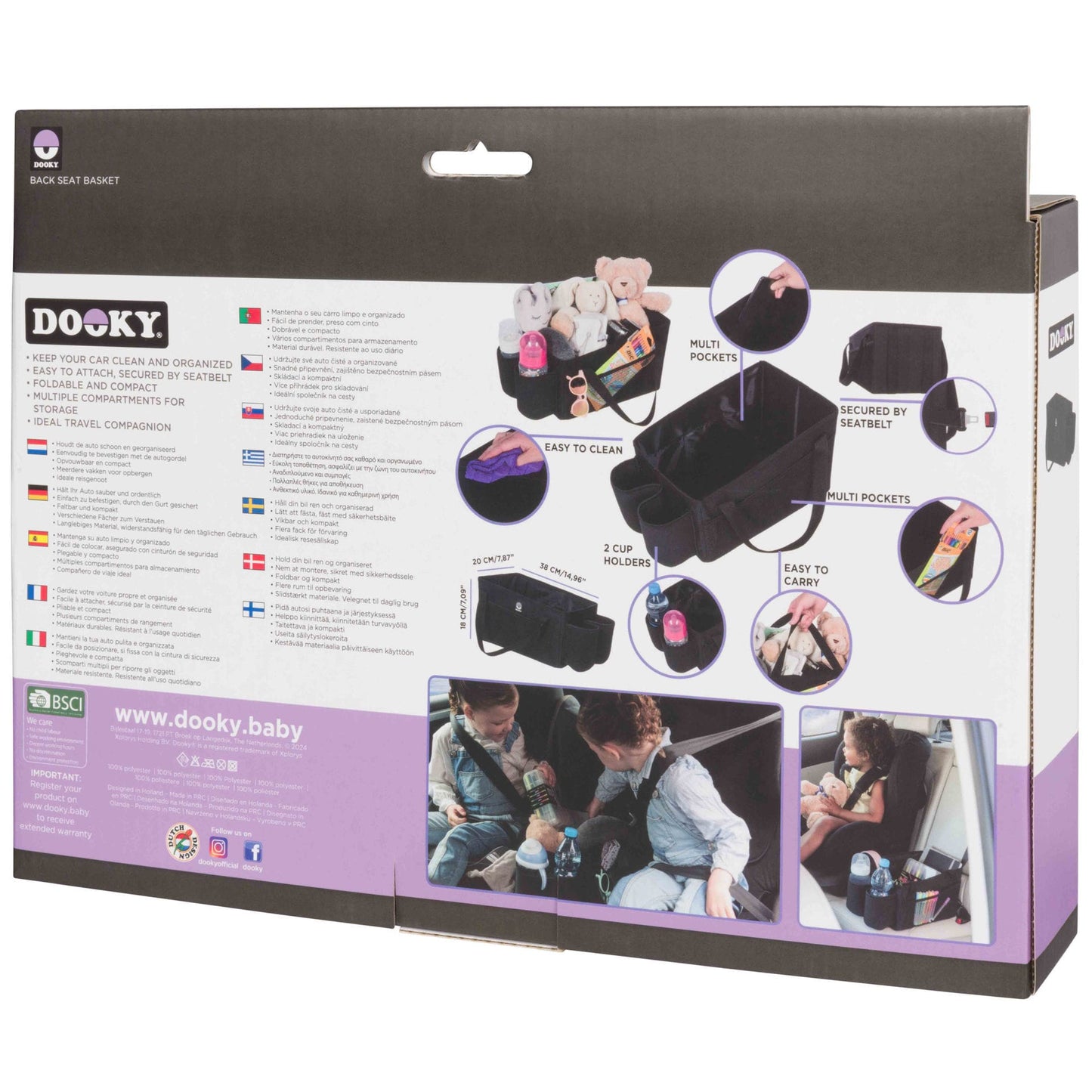 Dooky Accesorios Organizador para Asiento de auto - Dooky DO5128224