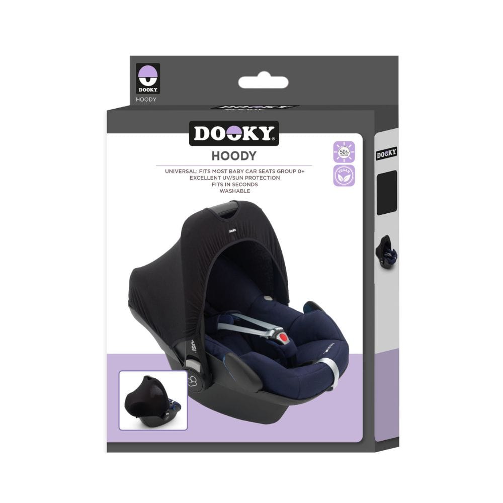Dooky Otros accesorios de seguridad Cobertor con capucha para silla nido Hoody negro - Dooky DO1226350