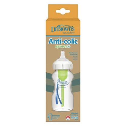 Dr Browns Mamadera Mamadera Boca Ancha Vidrio 270ml - Dr Browns WB91700