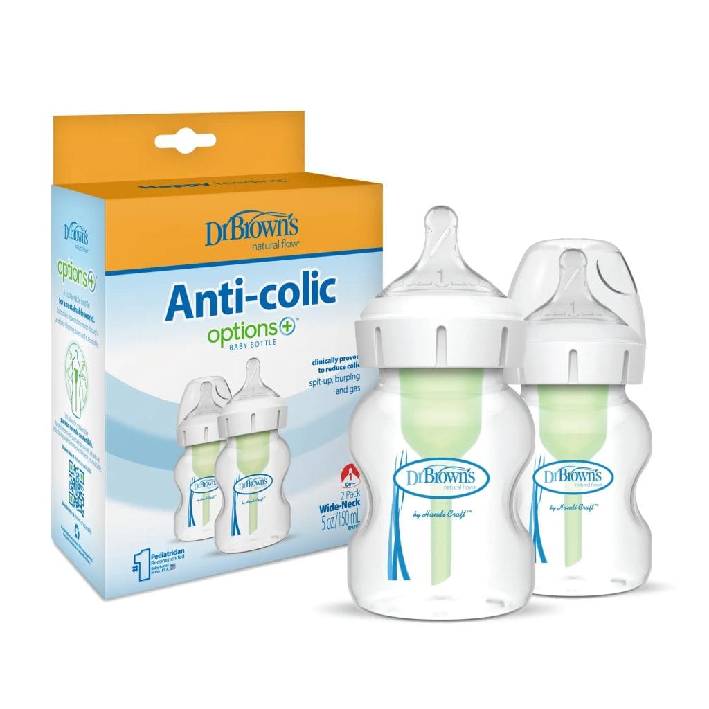 Dr Browns Mamadera Pack 2 Mamaderas Boca Ancha 150ml - Dr Browns WB52600