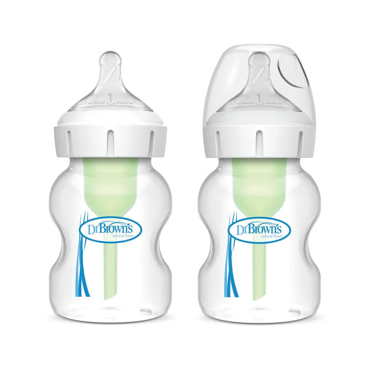 Dr Browns Mamadera Pack 2 Mamaderas Boca Ancha 150ml - Dr Browns WB52600