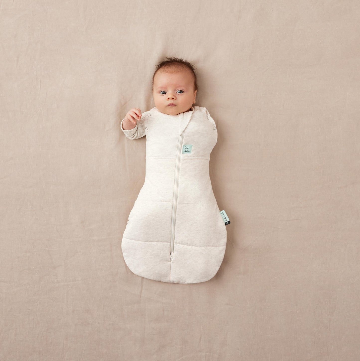 Ergopocuh Sacos de Dormir Cocoon Swaddle Bag TOG 2.5 0 a 3 Meses Oatmeal Marle - Ergopouch 9352240022306