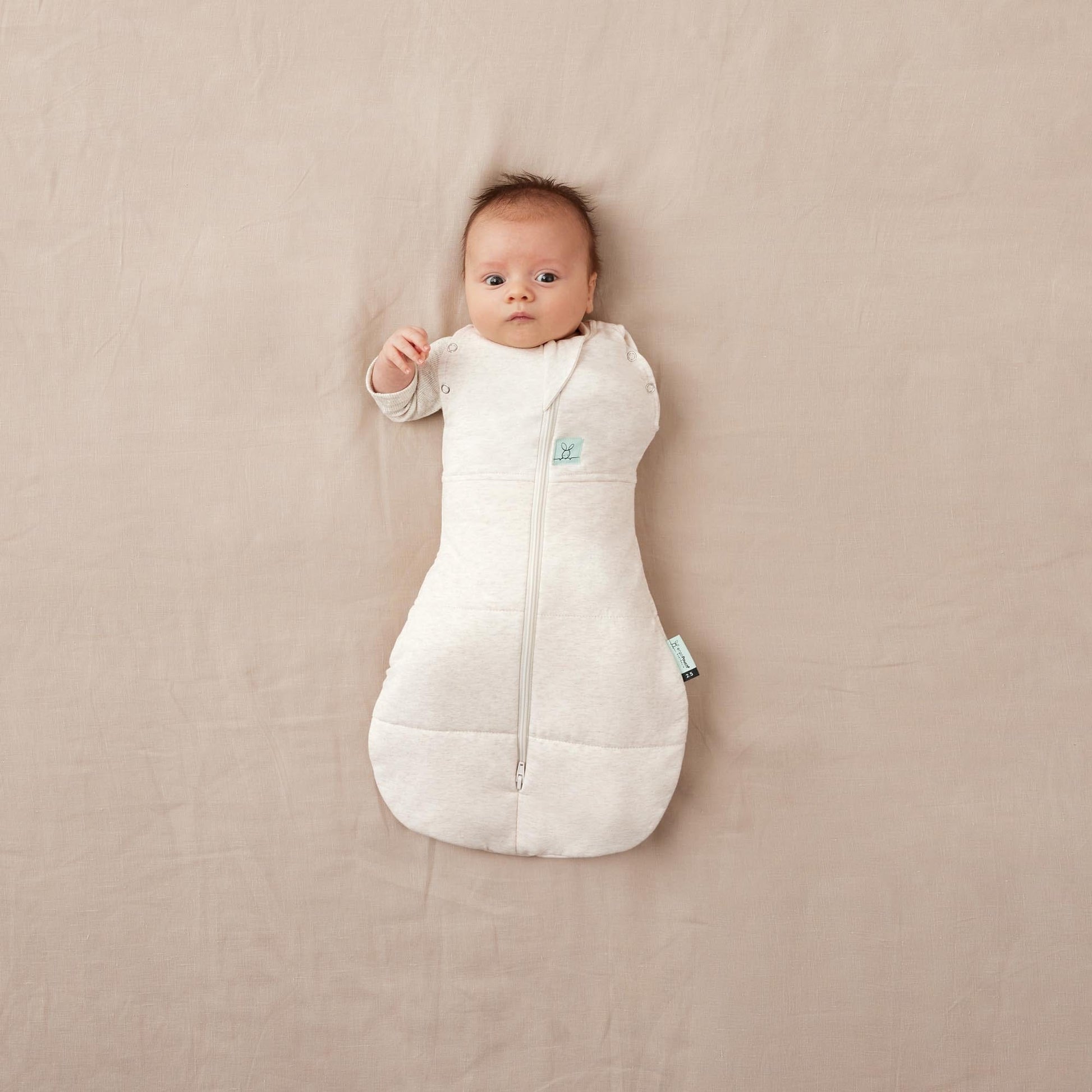 Ergopocuh Sacos de Dormir Cocoon Swaddle Bag TOG 2.5 0 a 3 Meses Oatmeal Marle - Ergopouch 9352240022306