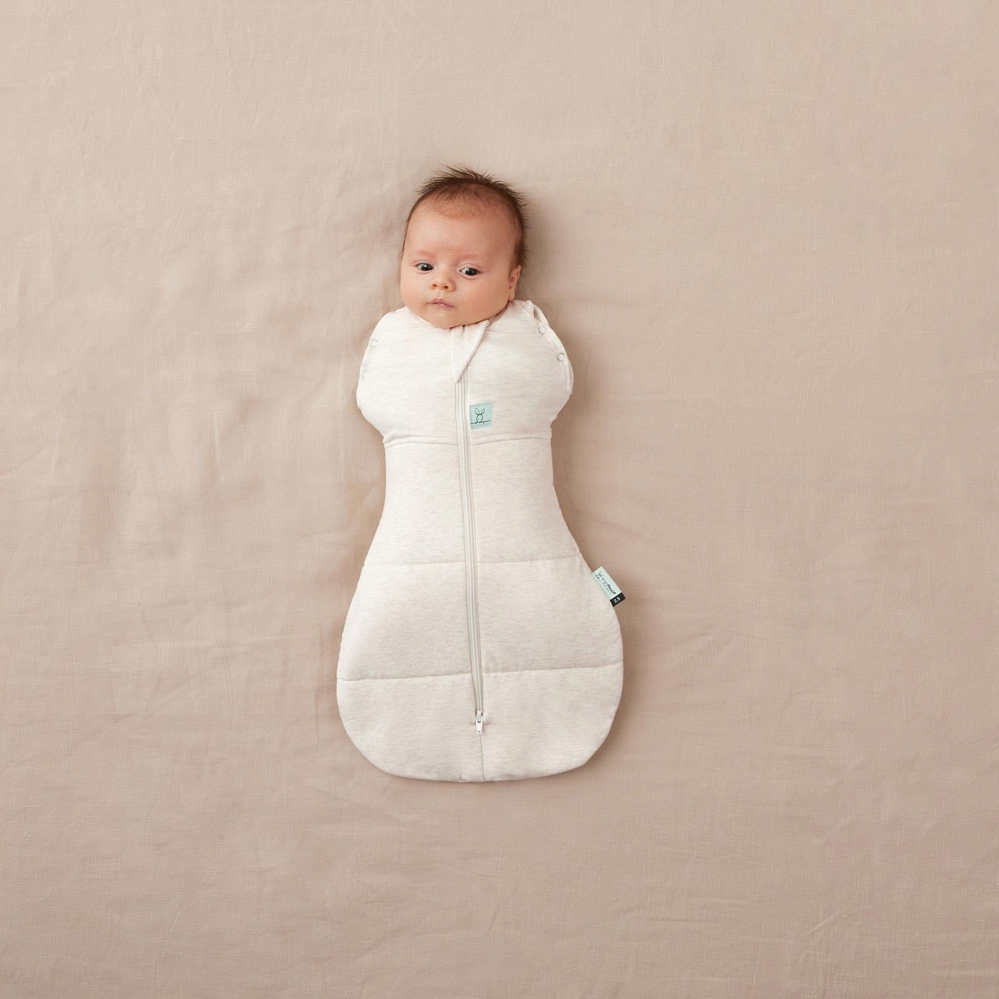 Ergopocuh Sacos de Dormir Cocoon Swaddle Bag TOG 2.5 0 a 3 Meses Oatmeal Marle - Ergopouch 9352240022306