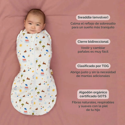 Ergopocuh Sacos de Dormir Cocoon Swaddle Bag TOG 2.5  3 a 6 Meses Daisies- Ergopouch 9352240022481