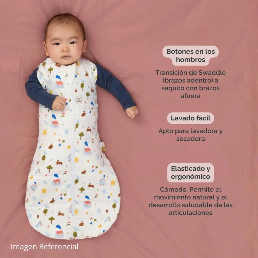 Ergopocuh Sacos de Dormir Cocoon Swaddle Bag TOG 2.5  3 a 6 Meses Daisies - Ergopouch 9352240022481