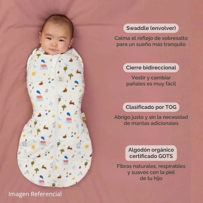Ergopocuh Sacos de Dormir Cocoon Swaddle Bag TOG 2.5  3 a 6 Meses Daisies - Ergopouch 9352240022481