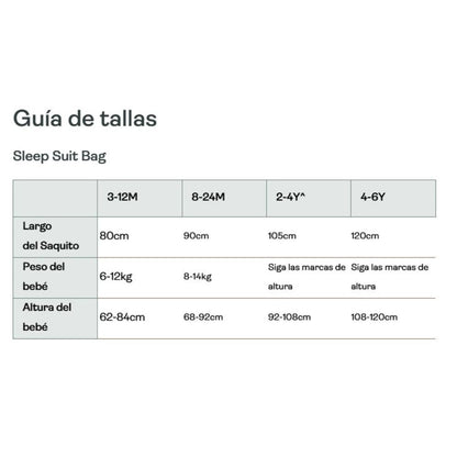 Ergopocuh Sacos de Dormir Sleep Suit Bag TOG 2.5  3 a 12 Meses Willow - Ergopouch 9352240023921