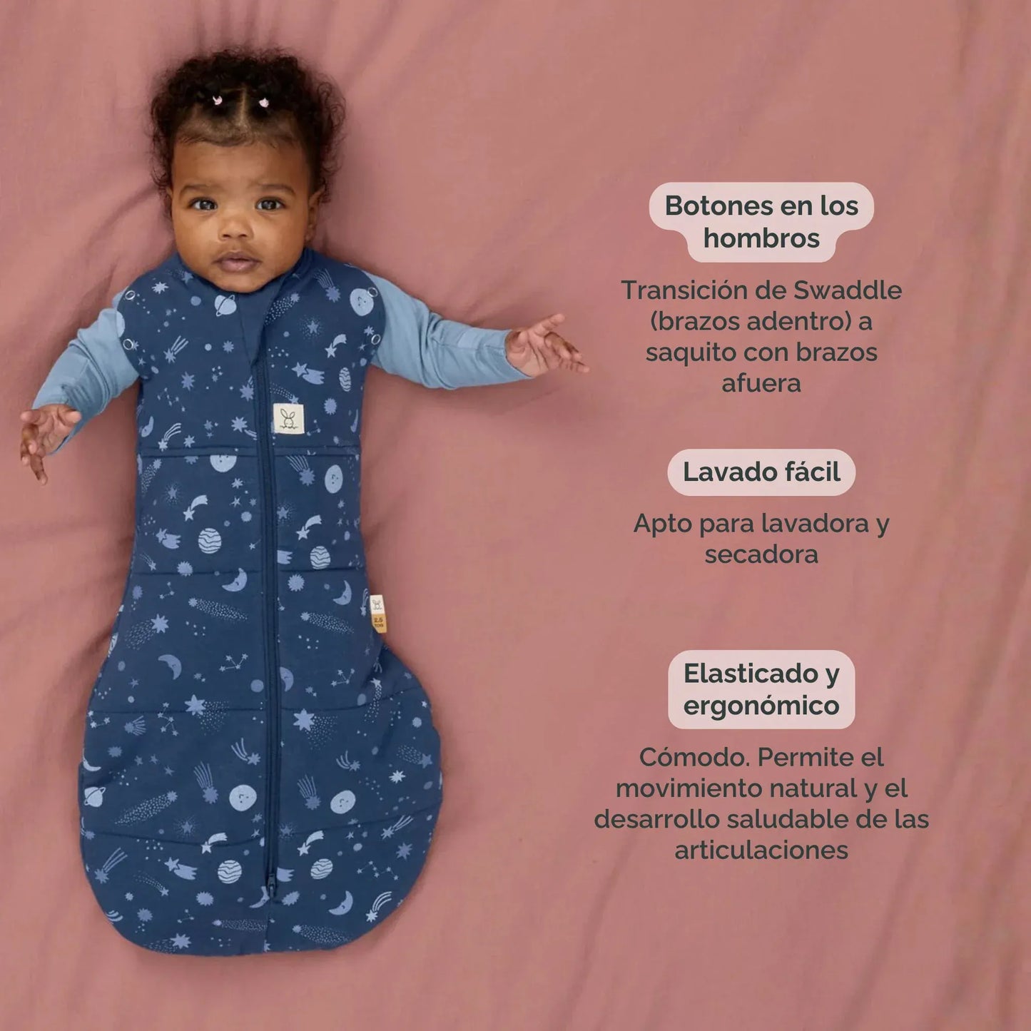 Ergopouch Sacos de Dormir Cocoon Swaddle Bag TOG 3.5  3 a 6 Meses Oatmeal- Ergopouch 9352240026960