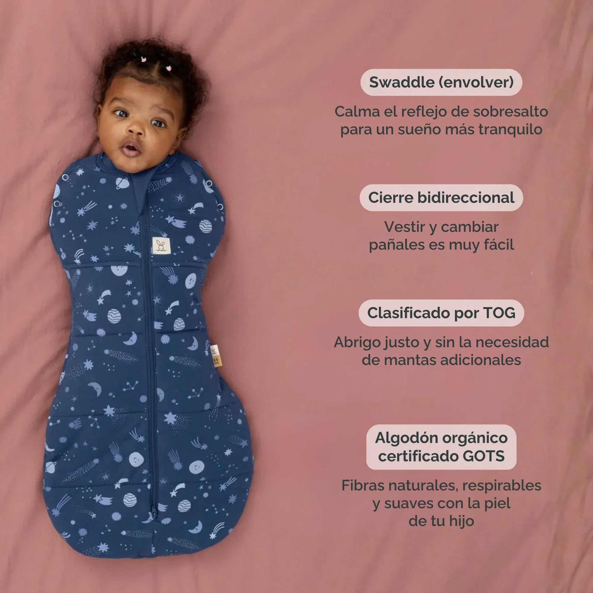Ergopouch Sacos de Dormir Cocoon Swaddle Bag TOG 3.5  3 a 6 Meses Oatmeal- Ergopouch 9352240026960