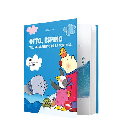 Faba Cuentacuentos Libro para cuentacuentos Faba Otto, Espino y el salvamento de la tortuga - Faba BKE10004