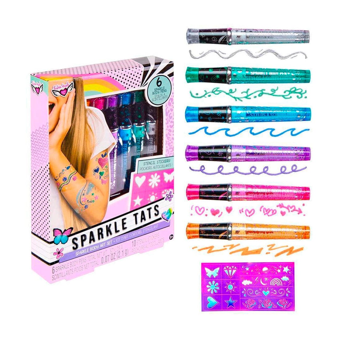 FASHION ANGELS Arte / Manualidades Marcadores Sparkle Tattoo - Fashion Angels FA12674