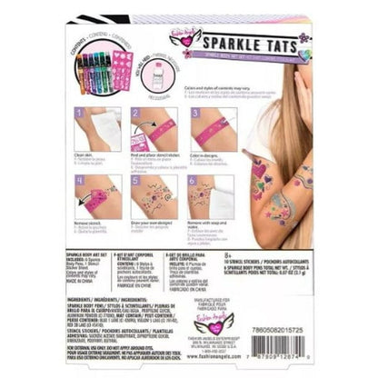 FASHION ANGELS Arte / Manualidades Marcadores Sparkle Tattoo - Fashion Angels FA12674