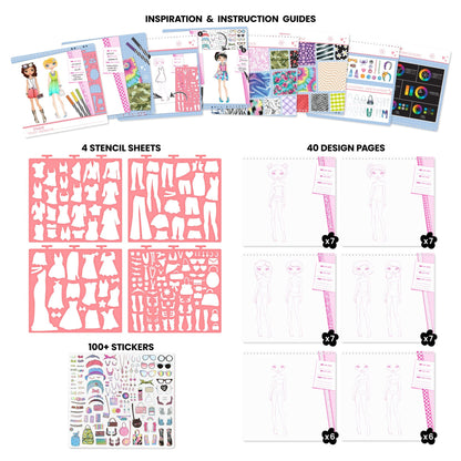 Fashion Angels Libro Actividades Cuaderno de Dibujo Fashionista - Fashion Angels FA13243