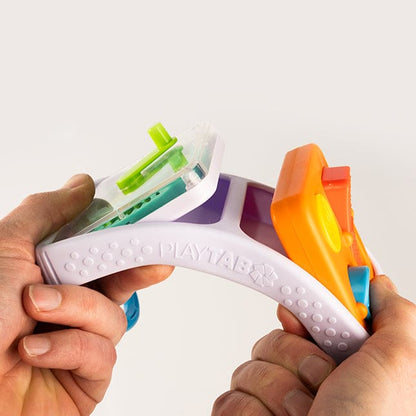 Fat brain toys Juguetes de actividades para bebés Tablero de actividades portátil PlayTab Go - Fat brain toys FA512-1