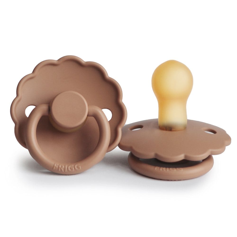 Frigg Chupete Chupete Redondo de Caucho Natural X1 Daisy Talla 1 Peach Bronze - Frigg FRI76021371