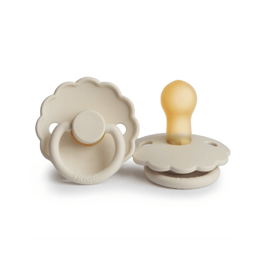 Frigg Chupete Chupete Redondo de Caucho Natural X1 Daisy Talla 2 Cream - Frigg FRI76022359