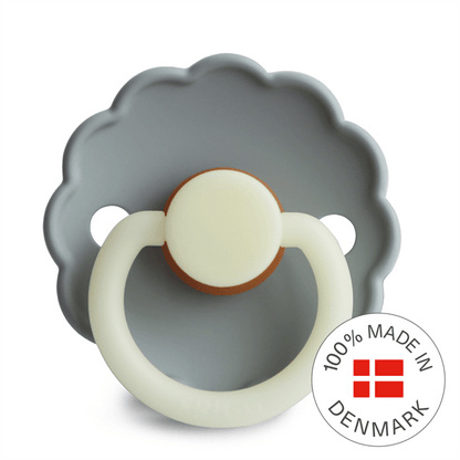 Frigg Chupete Chupete Redondo de Caucho Natural X1 Daisy Talla 2 French Gray Glow Night - Frigg FRI76022450
