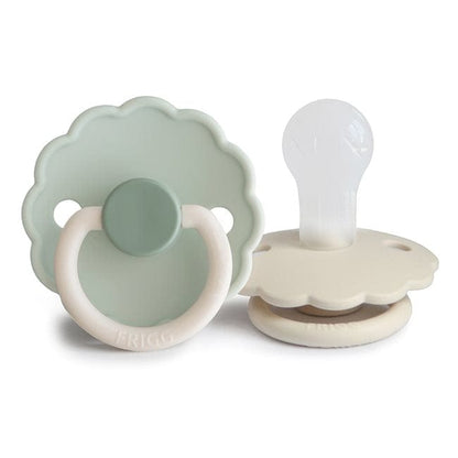 Frigg Chupete Chupete Redondo Silicona X2 Daisy Talla 2 Little Darling / Crema - Frigg FRI102024