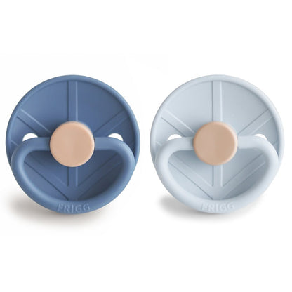 Frigg Chupete Chupete Redondo Silicone X2 Viking Talla 1 Ocean View / Powder Blue - Frigg FRI101551