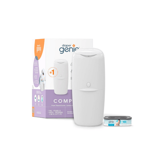 Genie Artículos para el baño Basurero Contenedor de pañales Compact Pail - Genie I000665