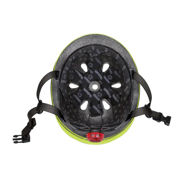 GLOBBER cascos Casco infantil Globber Go Up Lights Lime Green- Globber 506-106