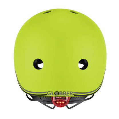 GLOBBER cascos Casco infantil Globber Go Up Lights Lime Green- Globber 506-106