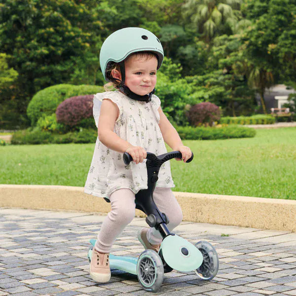GLOBBER cascos Casco infantil Globber Go Up Lights Mint- Globber 506-206